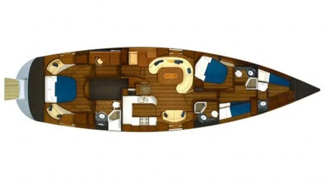 Explore Ribishi on a 20.04m Rental Sailing Yacht