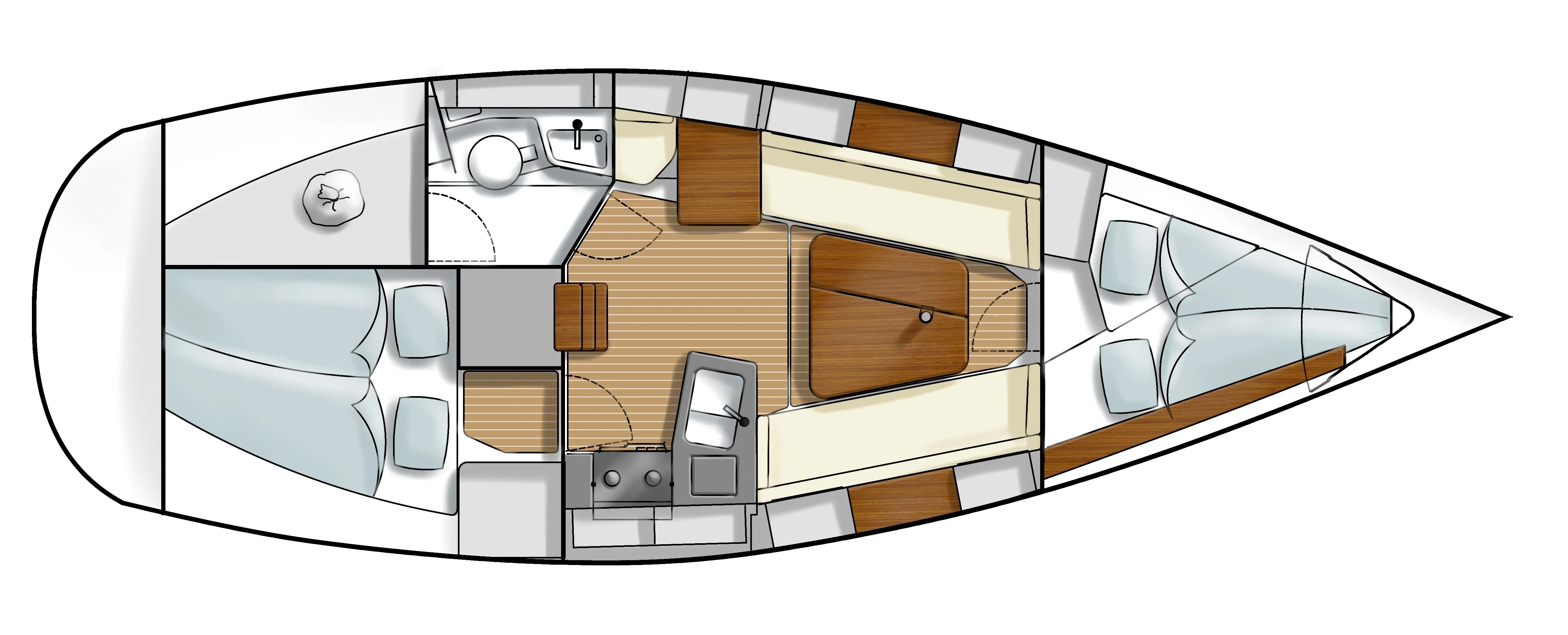 Charter a 9.62m Hanse 315 Sailing Yacht in Grossenbrode