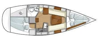 12.17m Carloforte 2 Cabin Sailing Yacht Hire
