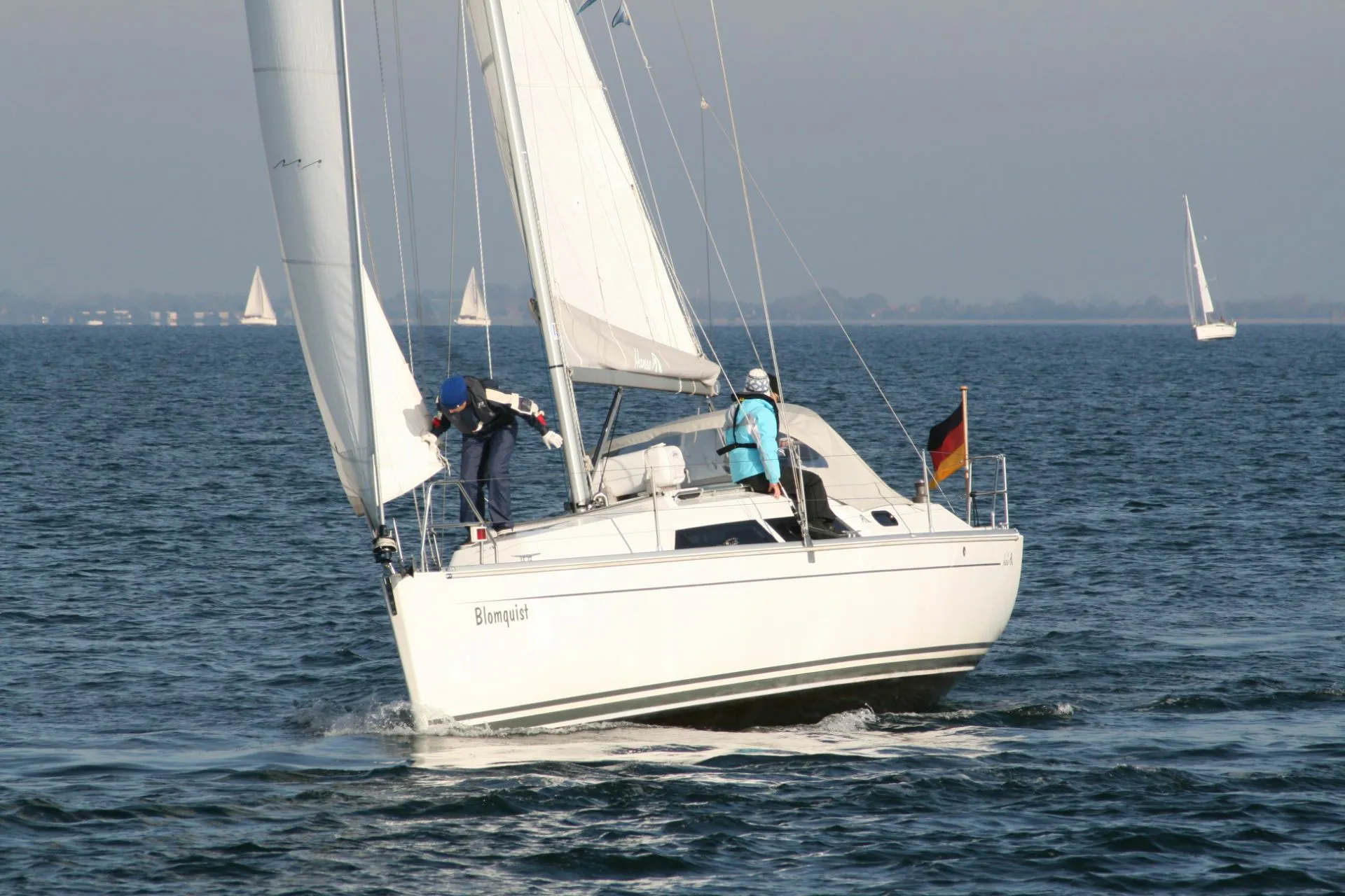 Explore Heiligenhafen on a 9.55m Rental Hanse 320
