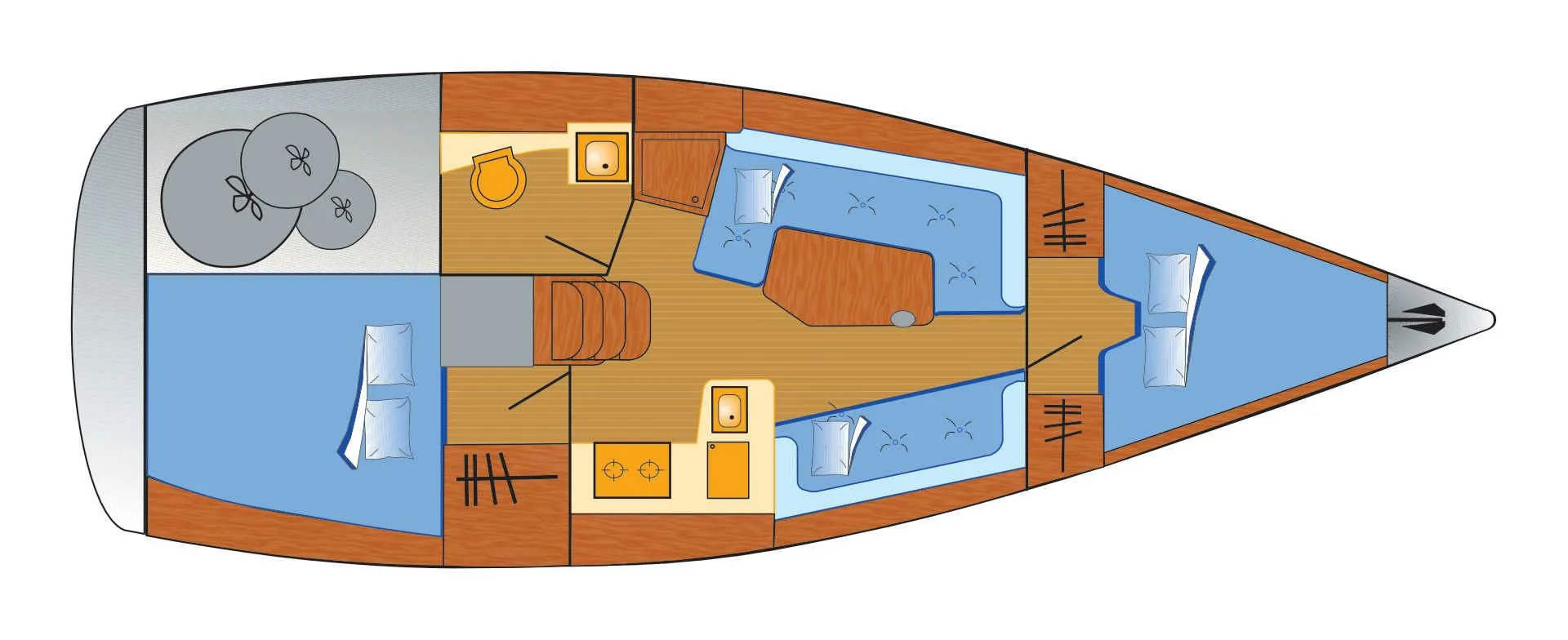 Explore Heiligenhafen on a 9.55m Rental Hanse 320