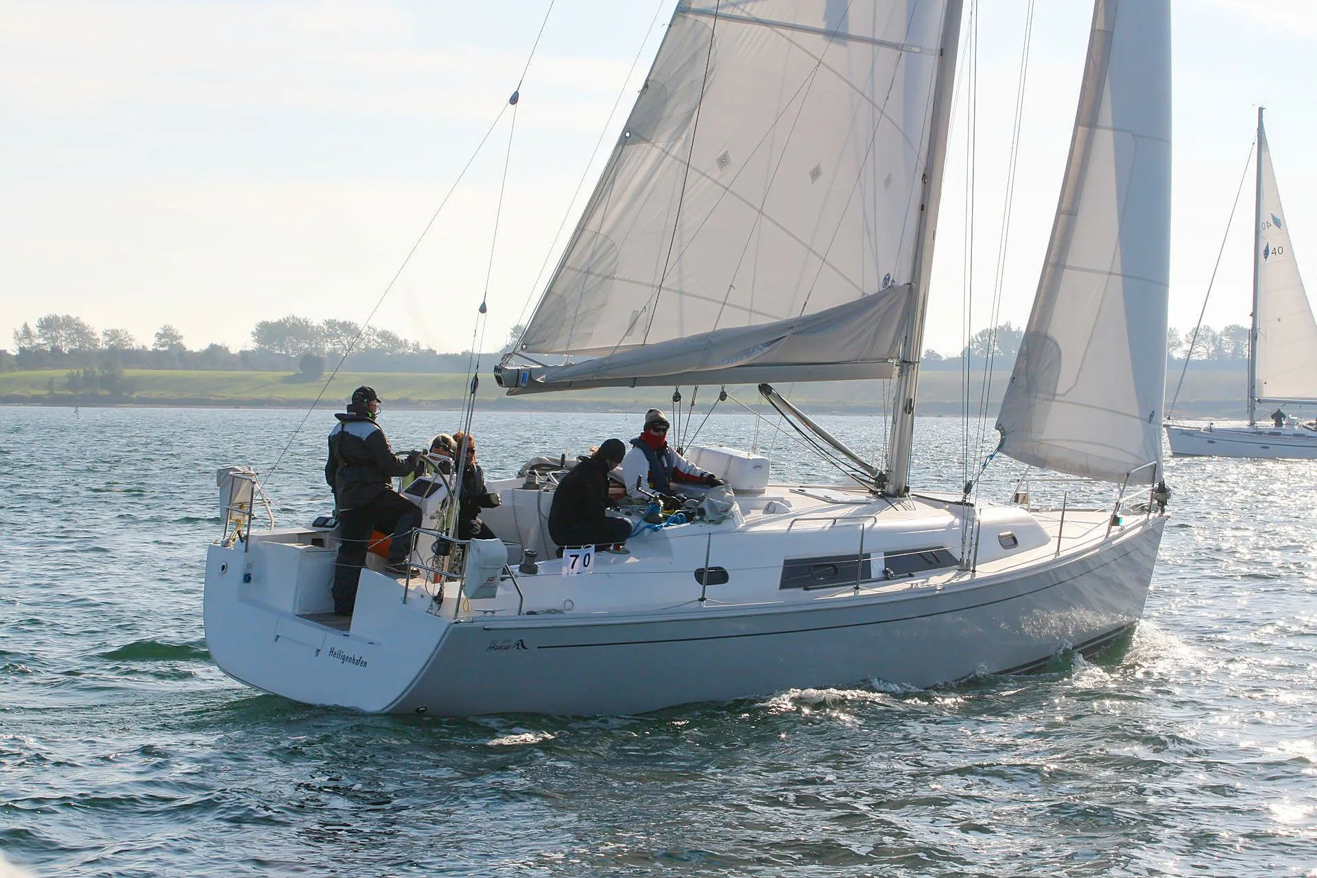 Explore Heiligenhafen on a 11.35m Rental Sailing Yacht Hanse 370