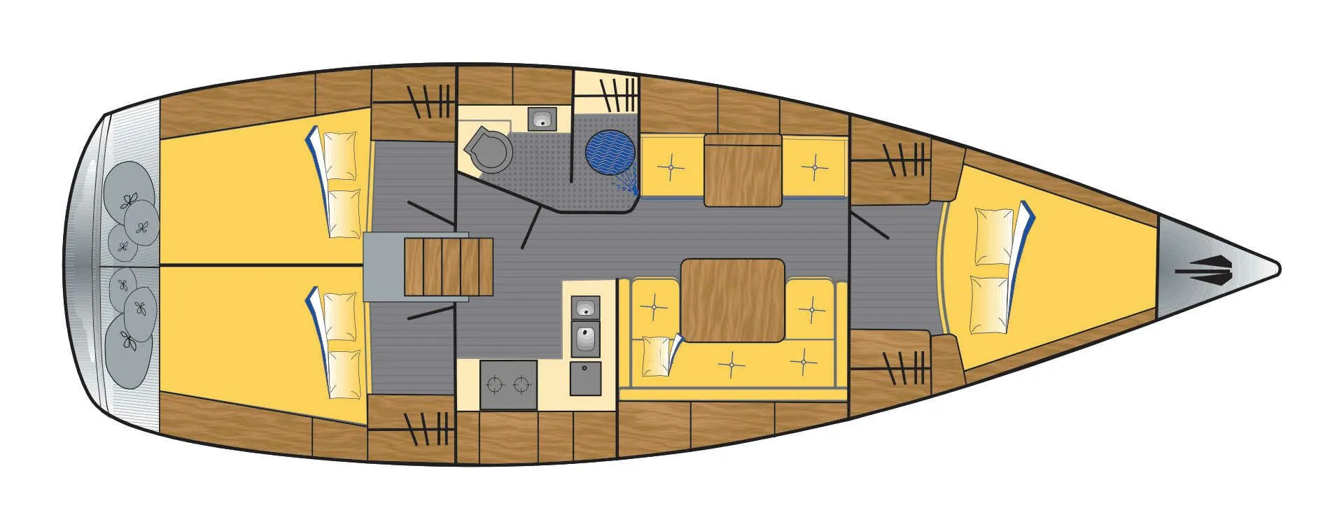 Explore Heiligenhafen on a 11.35m Rental Sailing Yacht Hanse 370