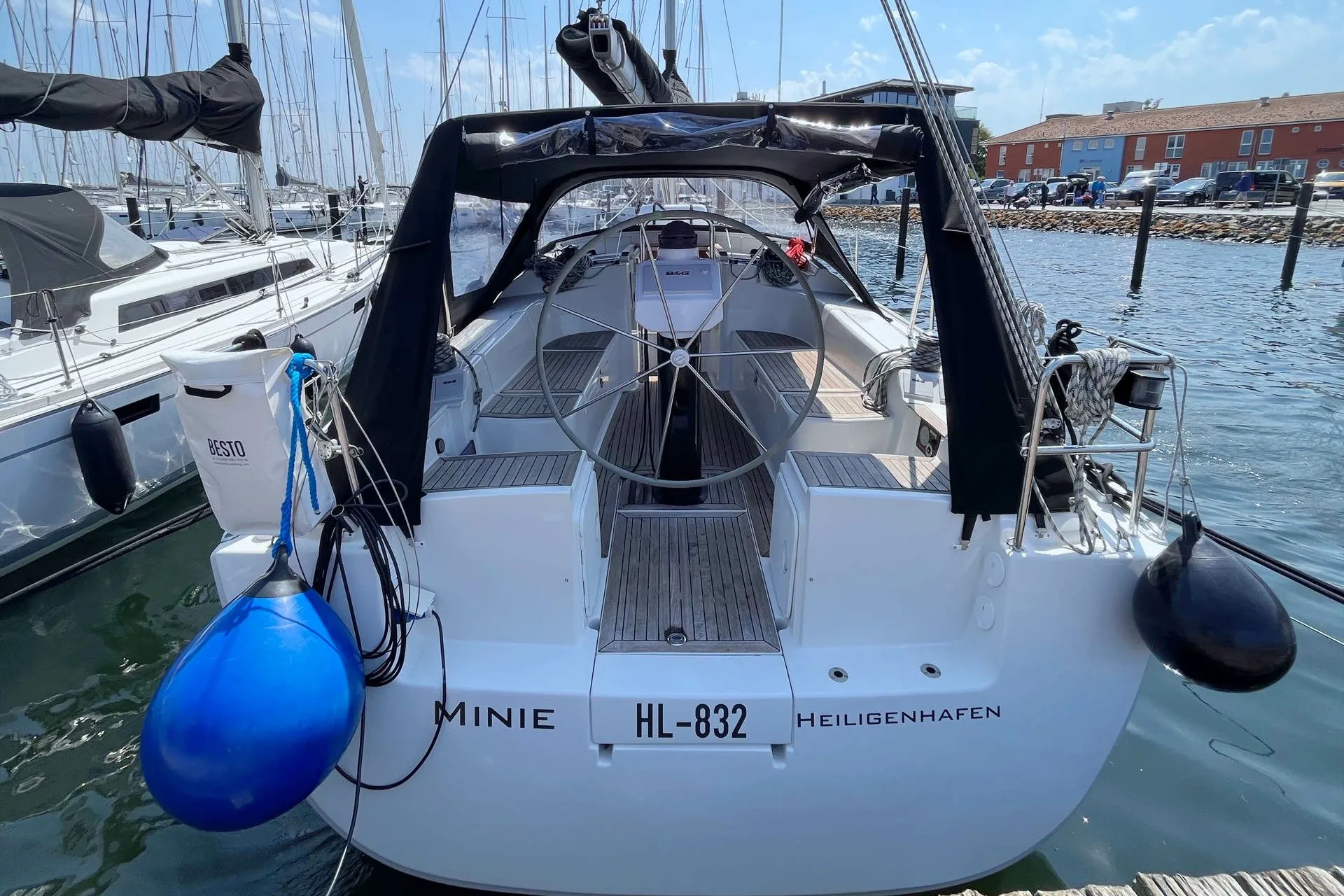 Explore Heiligenhafen on a 11.35m Rental Sailing Yacht Hanse 370
