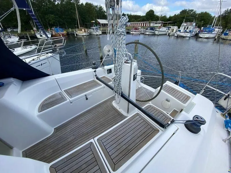 Explore La Savina on a 11m Rental Sailing Yacht Hanse 370