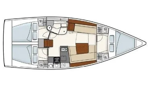 Explore Volos on a 11.59m Rental Sailing Yacht Hanse 385