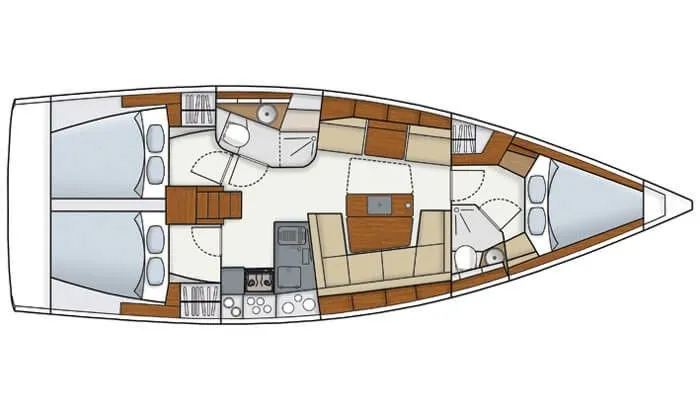 Rent a 12.4m Sailing Yacht Hanse 415 in Ören
