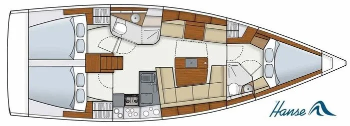 12.4m Puntone di Scarlino Sailing Yacht Hanse 415 Hire