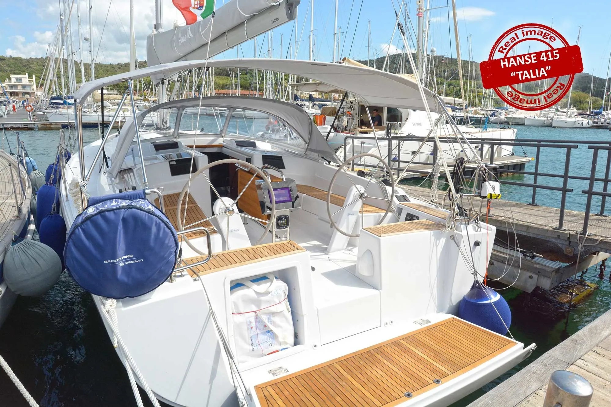 12.4m Puntone di Scarlino Sailing Yacht Hanse 415 Hire