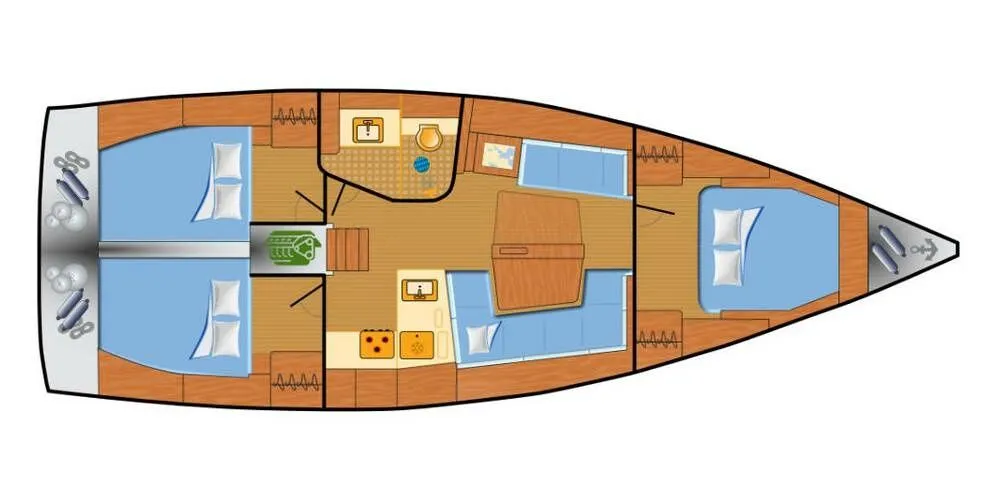 12.4m Ajaccio Sailing Yacht Hire