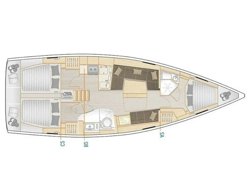 Rent a 12.4m Hanse 418 Sailing Yacht in Hyeres
