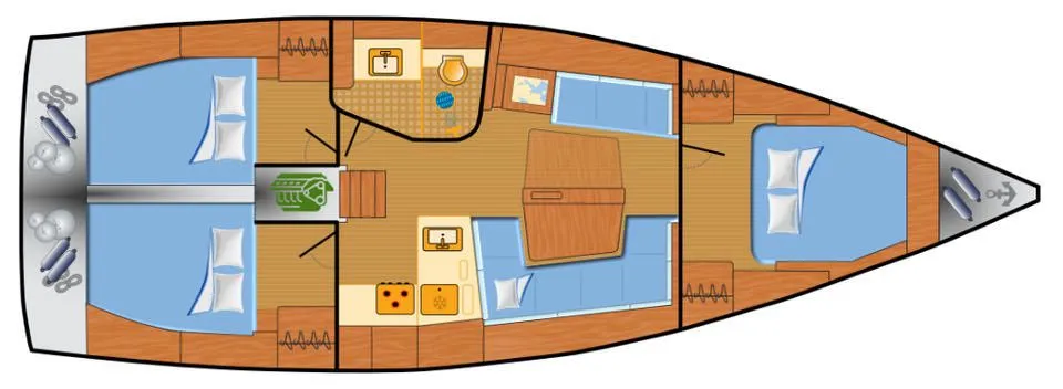 Punat Kiralık 12.4m Tekne