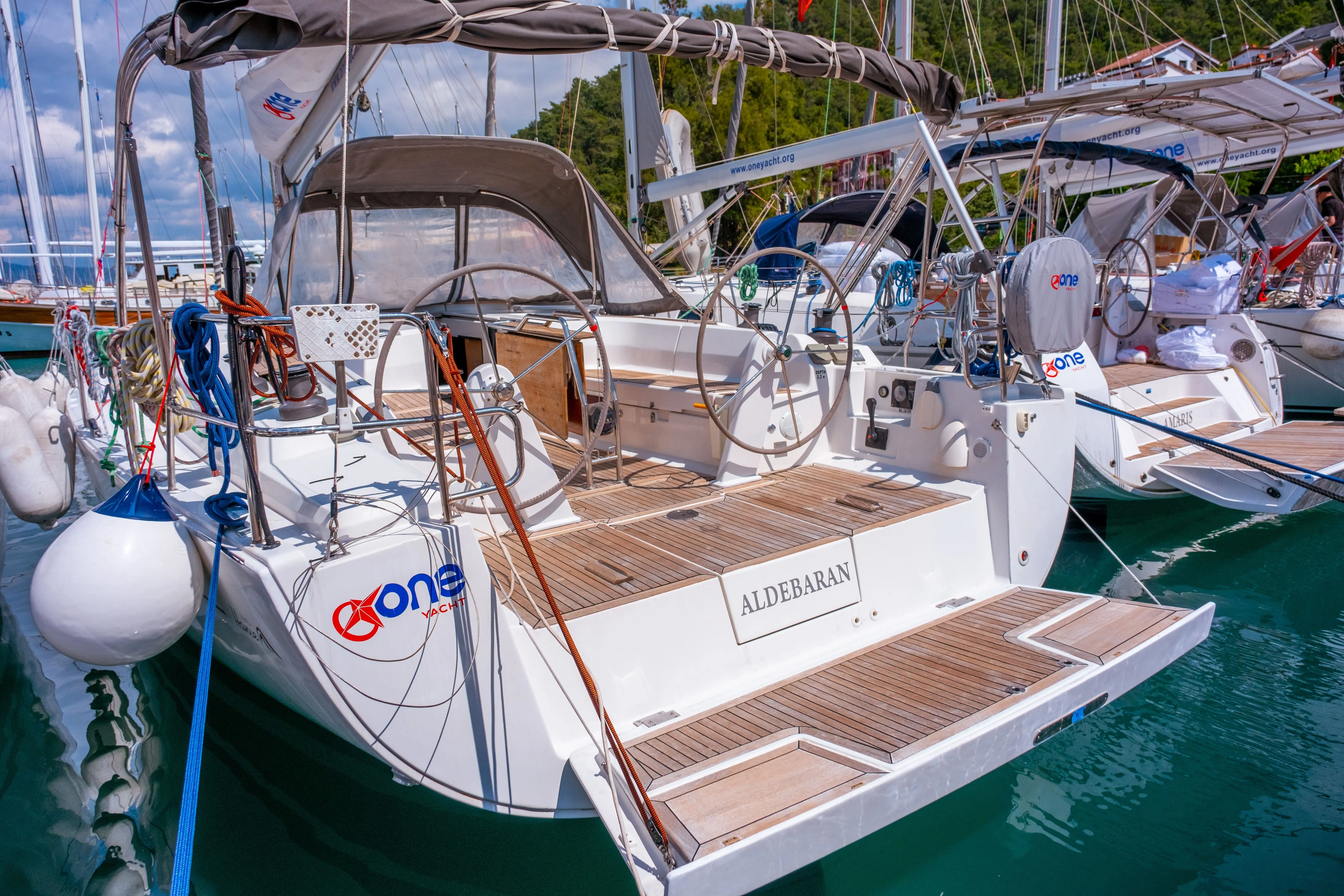 Explore Fethiye on a 13.52m Rental Sailing Yacht Hanse 445