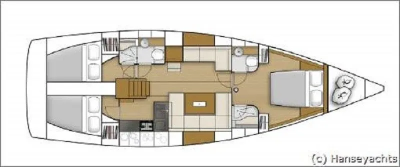 Rent a 13.52m Hanse 445 Sailing Yacht in Road Town