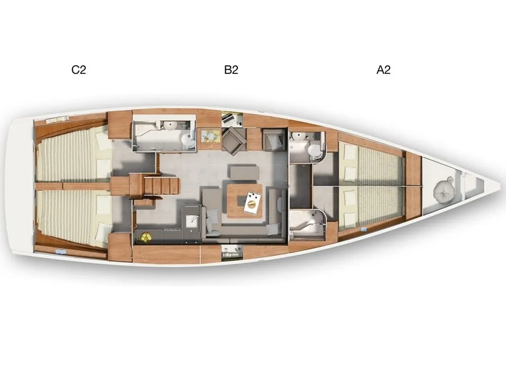 Explore Flensburg on a 13.95m Rental Sailing Yacht Hanse 455