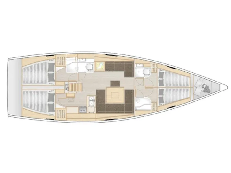 Rent a 14m Sailing Yacht Hanse 458 in Novi Vinodolski