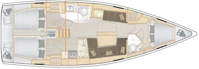 14.04m Port de Soller Sailing Yacht Hanse 458 Hire