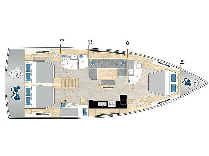 14.6m Castiglioncello Sailing Yacht Hanse 460 Hire