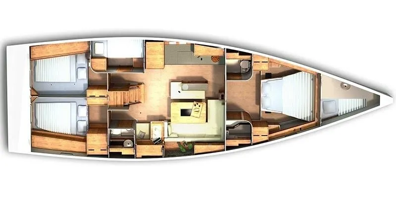 Rent a 15.4m Hanse 505 Sailing Yacht in Kastela