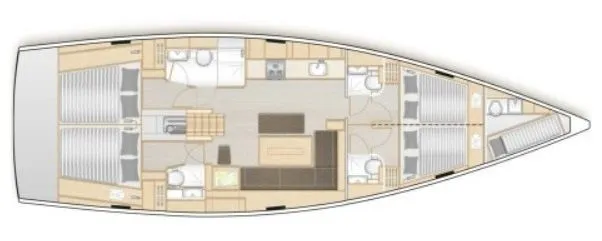 15.55m Lavrion 5 Cabin Sailing Yacht Hire
