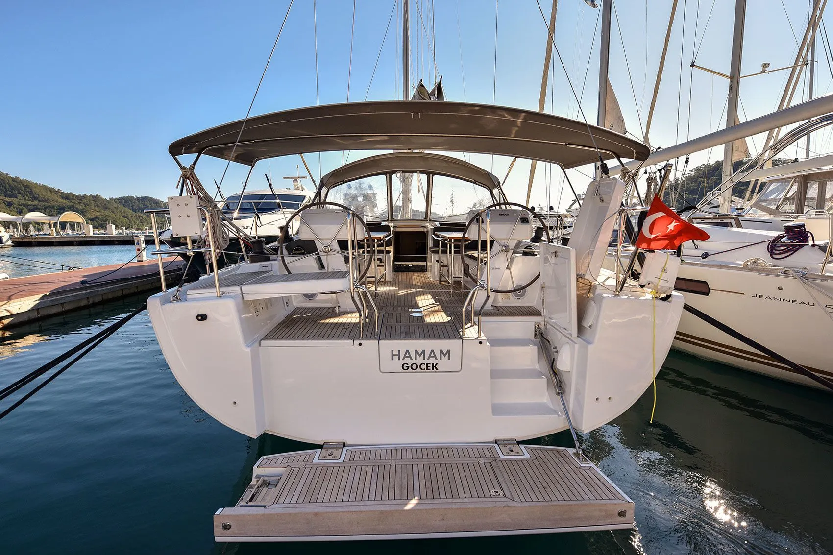 Explore Göcek on a 15.55m Hanse 508 Sailing Yacht Rental