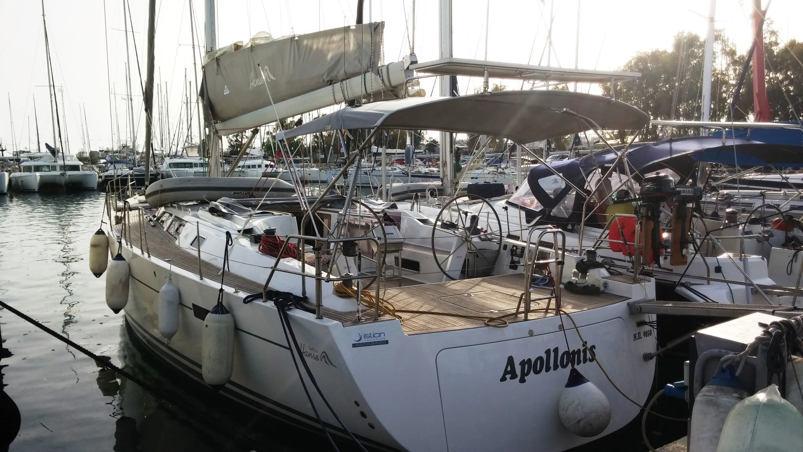 Rent a 16.1m Sailing Yacht Hanse 540 in Finikas