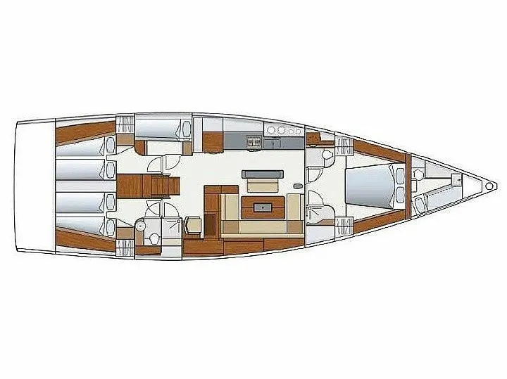 Rent a 17.5m Hanse 575 in Nice