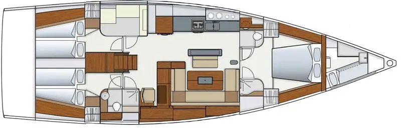 Trogir Kiralık Hanse 575 17.15m Yelkenli Yat