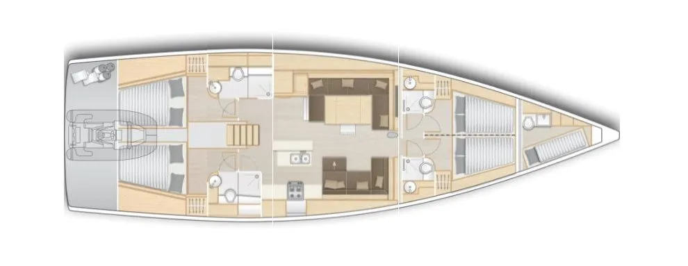 Pirovac Kiralık Hanse 588 17.2m 