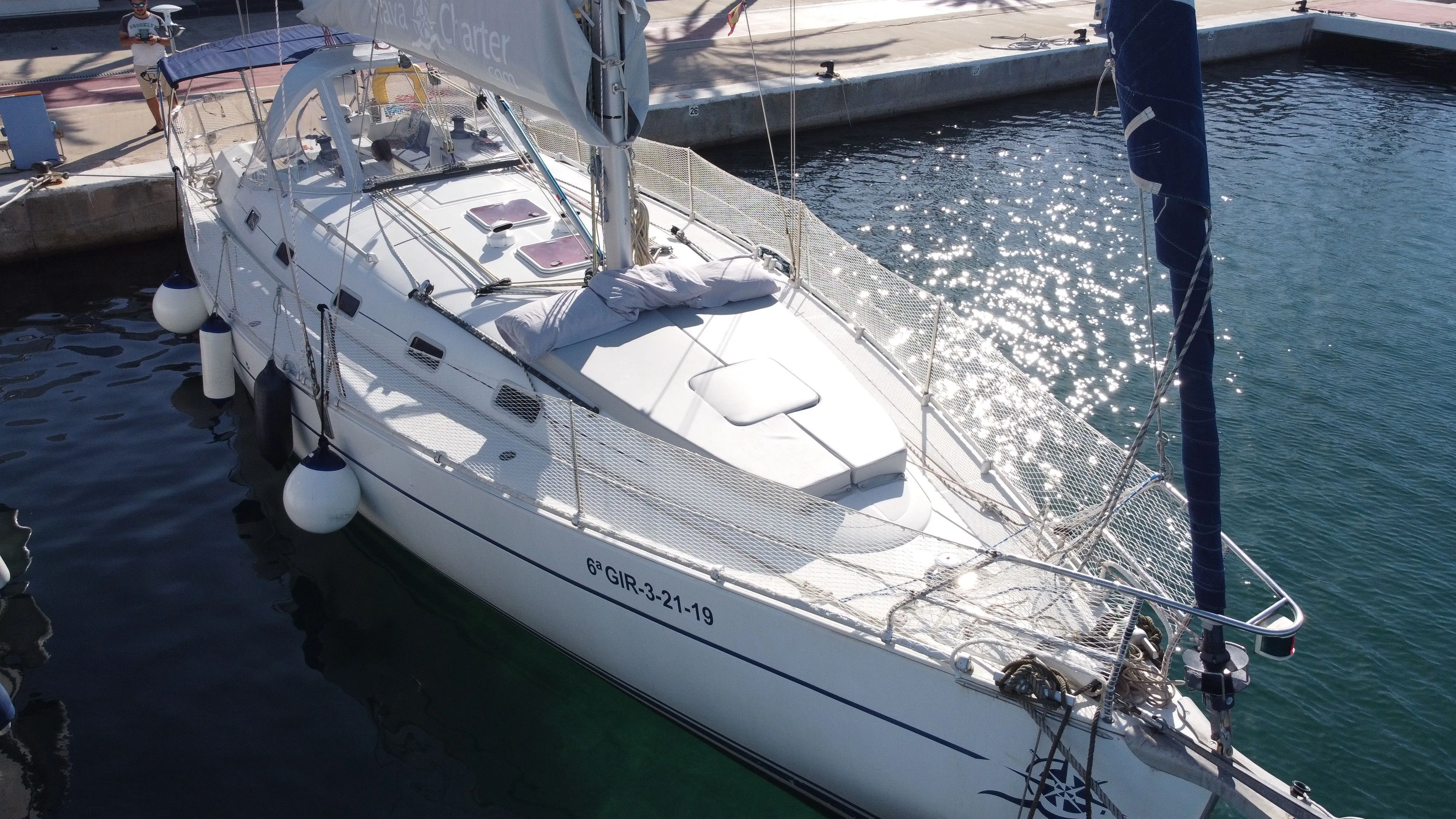 12.86m Roses 3 Cabin Sailing Yacht Hire