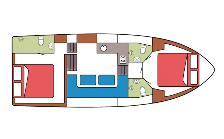 Explore Warten on a 11.25m 2 Cabin Motor Yacht Rental