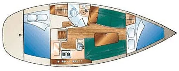 Charter a 9.92m Hunter 326 Sailing Yacht in Alsoors