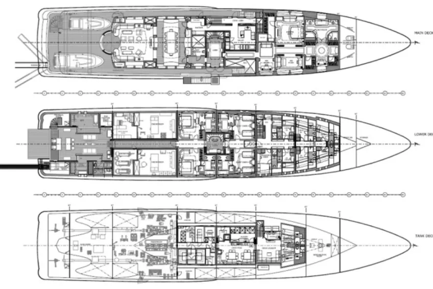 Saint Thomas 62.5m Kiralık 7 Kabinli Motoryat