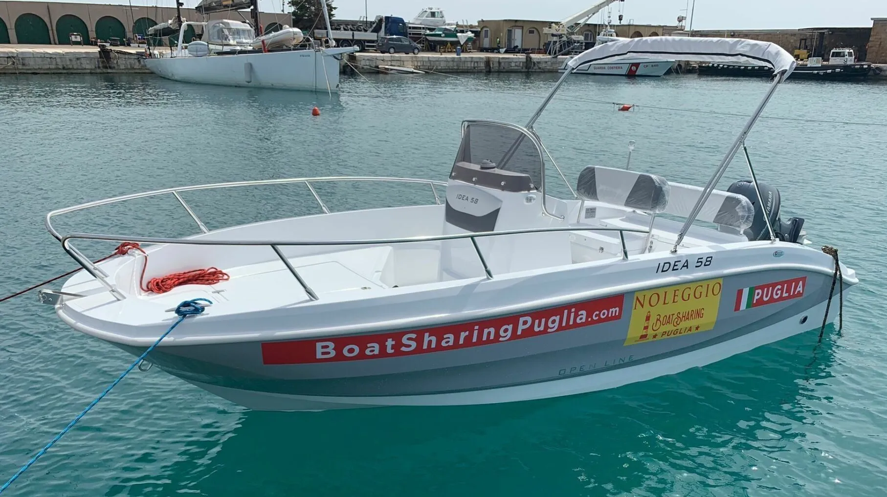 Charter a 5.8m Idea Marine 58 Motor Boat in Taranto
