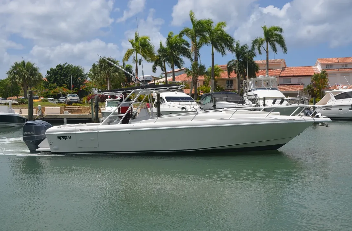 Explore La Romana on a 10m Intrepid 36 Motor Boat Rental