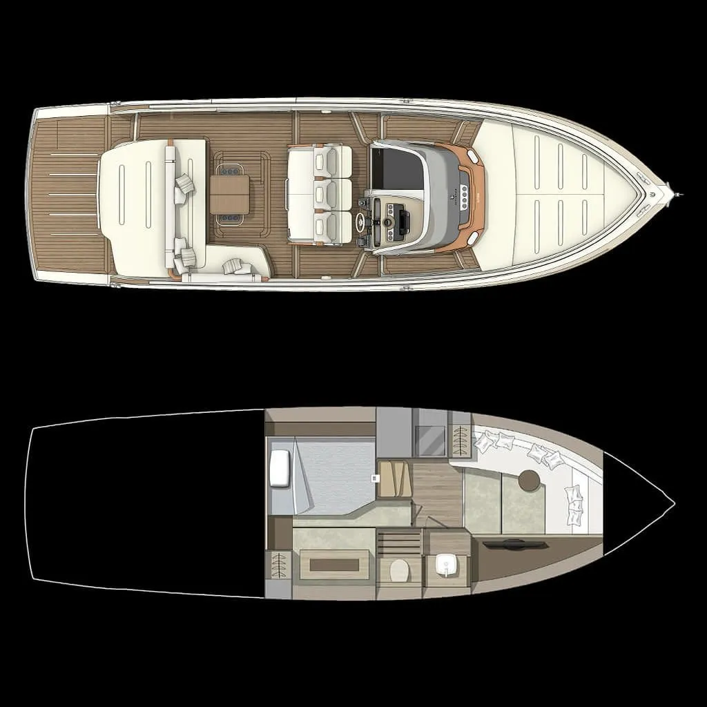 11.4m Beaulieu-sur-Mer Motor Yacht Invictus GT 370 Hire