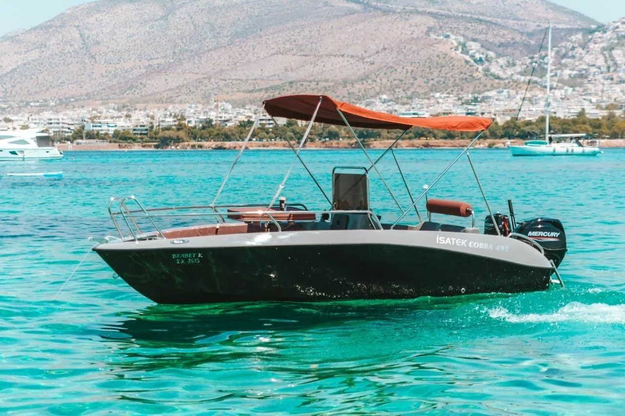 5m Vlychada Motor Boat Isatek 495 Cobra Hire