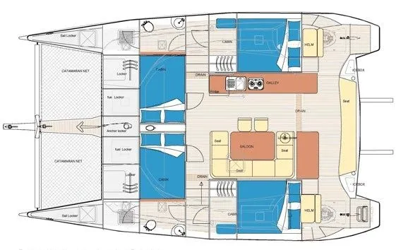 Explore Bophut on a 11.58m Rental Catamaran