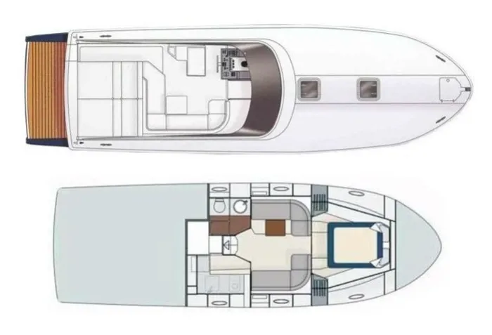 11.75m Grimaud Motor Yacht Itama 38 Hire