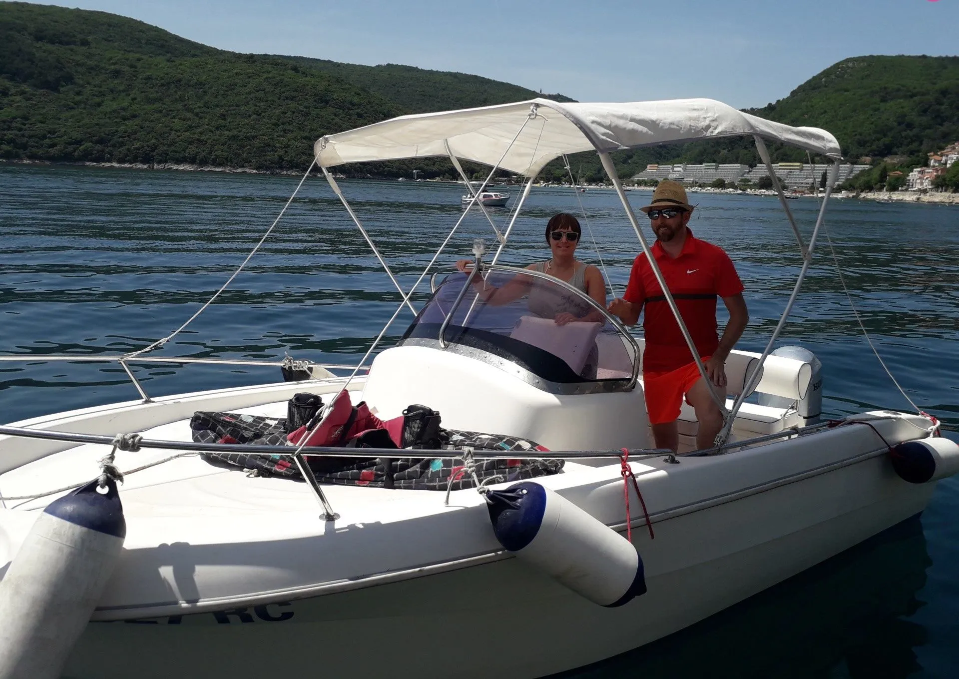 Explore Rabac on a 5.3m Rental Motor Boat Janmor 580 WA