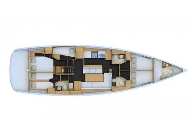 16.75m Las Galletas Jeanneau 54 Sailing Yacht Hire