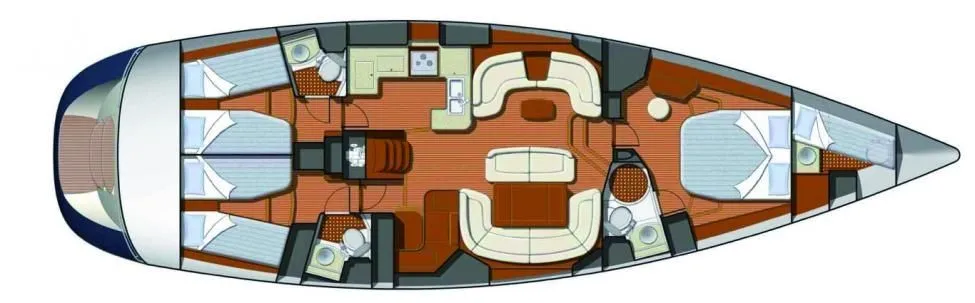 16.75m Selimiye Sailing Yacht Jeanneau 54DS Hire