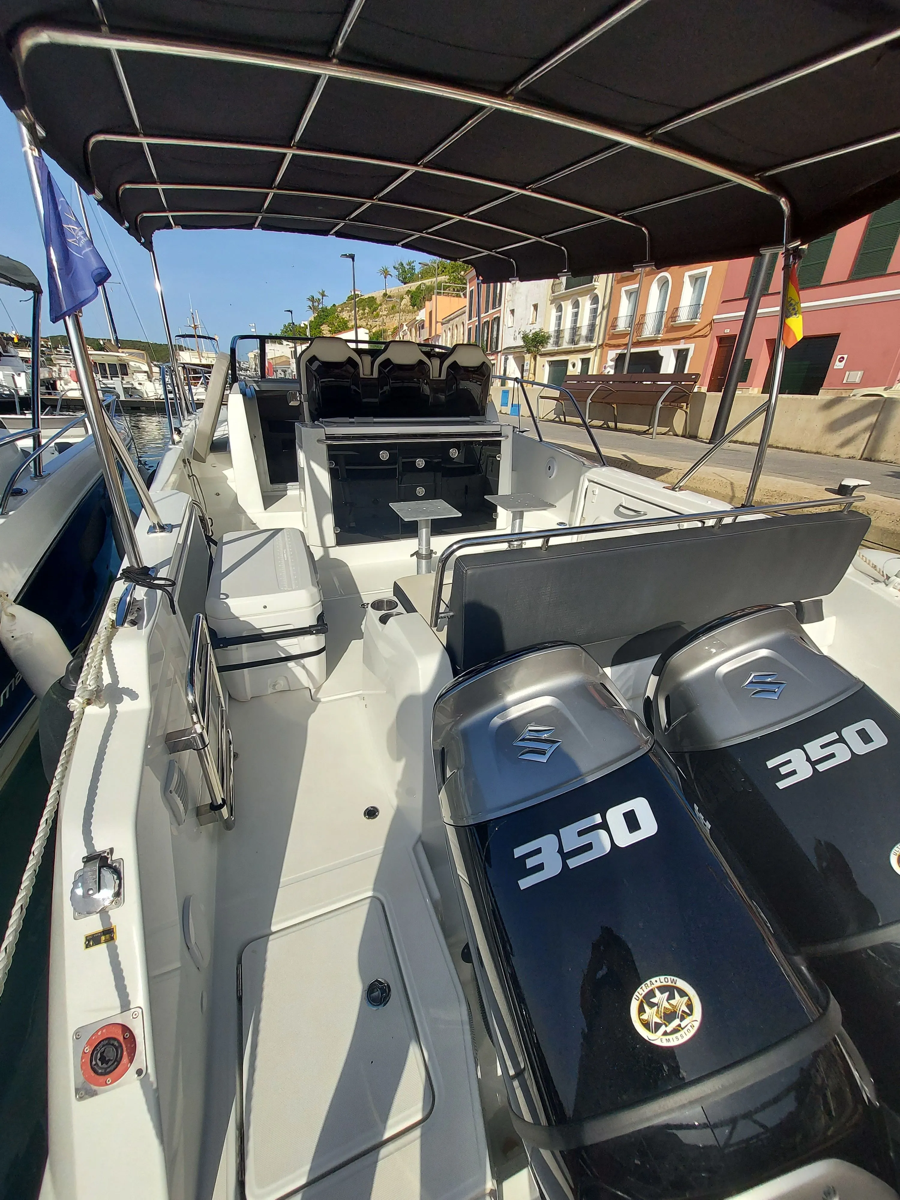 Explore Mahón on a 10.5m Jeanneau Cap Camarat 10.5 Motor Yacht Rental