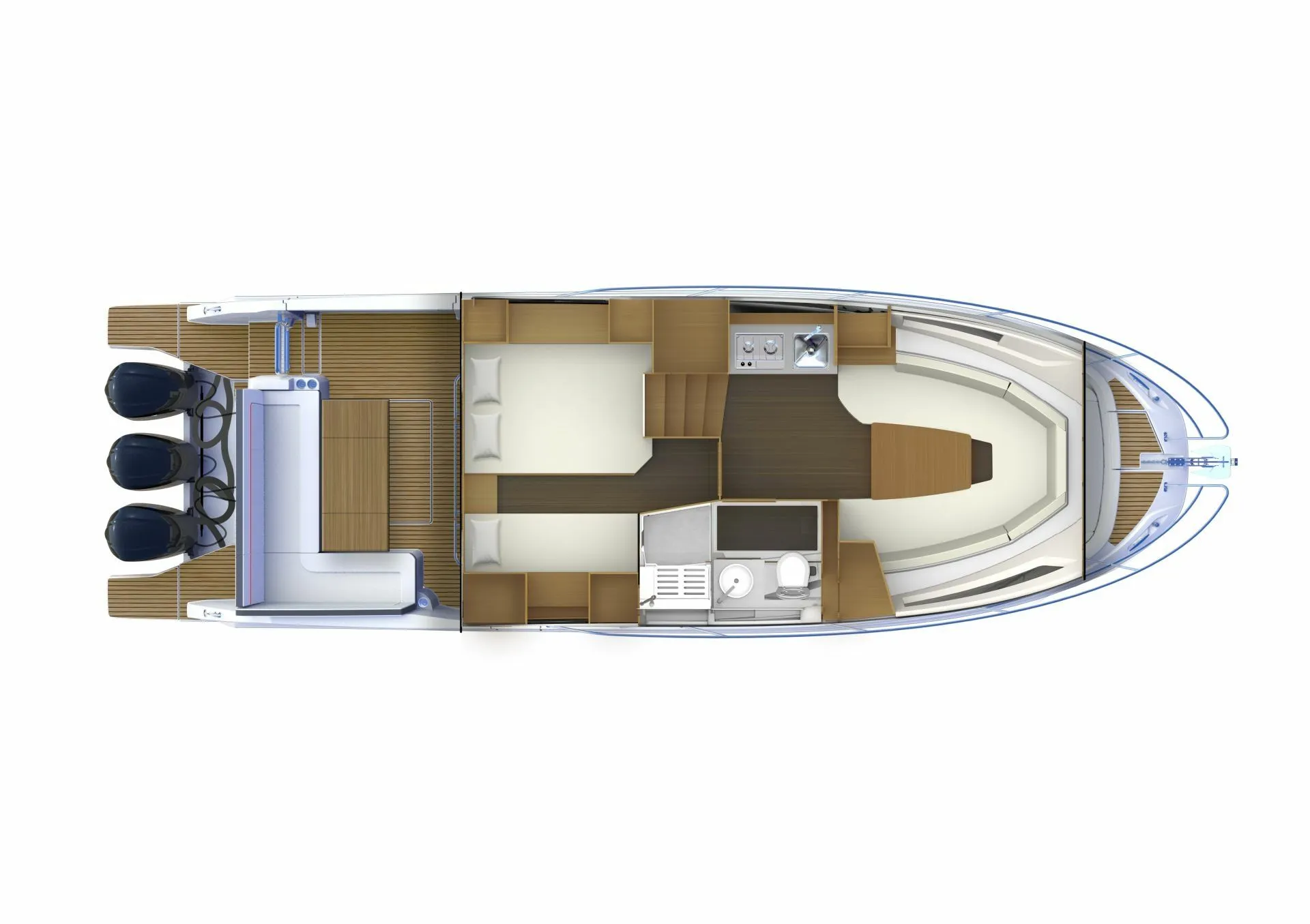 12.27m Cogolin Jeanneau Cap Camarat 12.50 WA Hire
