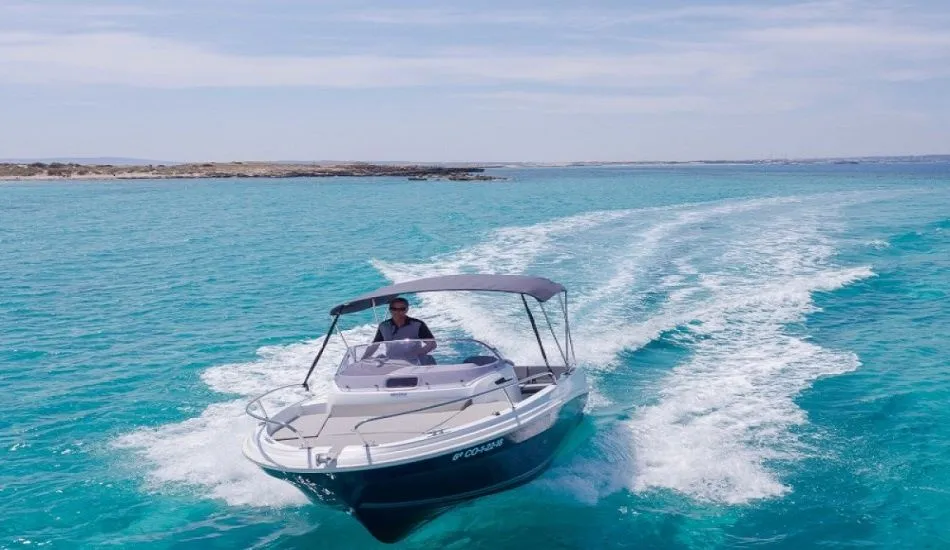 Explore Novi Vinodolski on a 5.5m Jeanneau Cap Camarat 5.5 Motor Boat Rental
