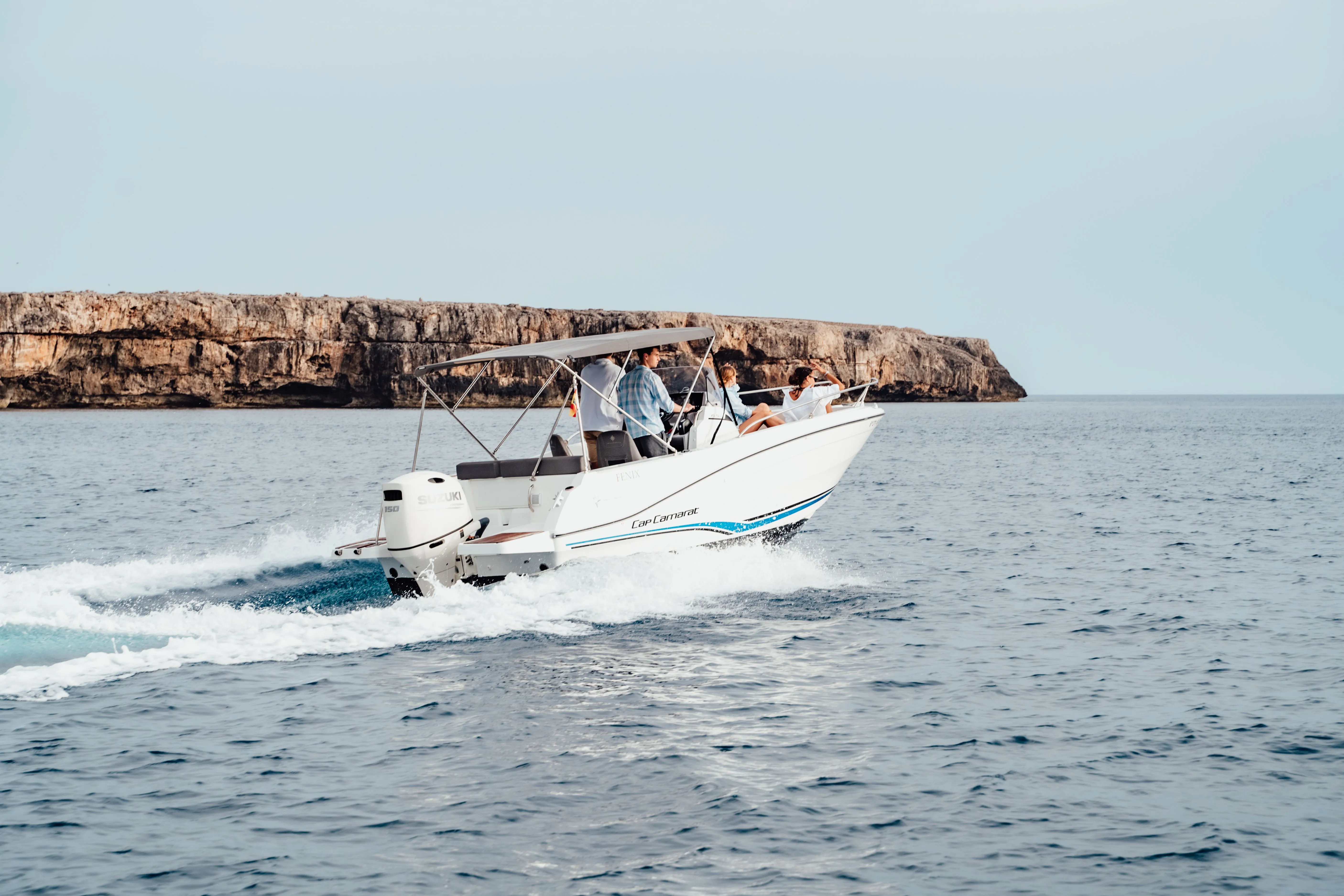 6.34m Cala'n Bosch Jeanneau Cap Camarat 6.5 CC Motor Boat Hire