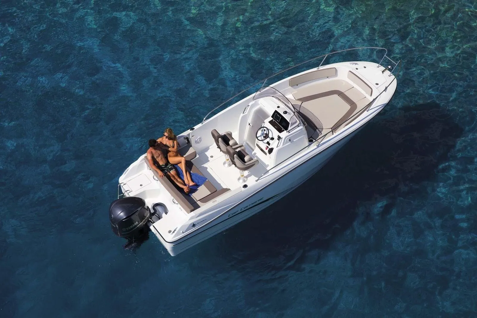 Explore Split on a 7.5m Rental Jeanneau Cap Camarat 7.5