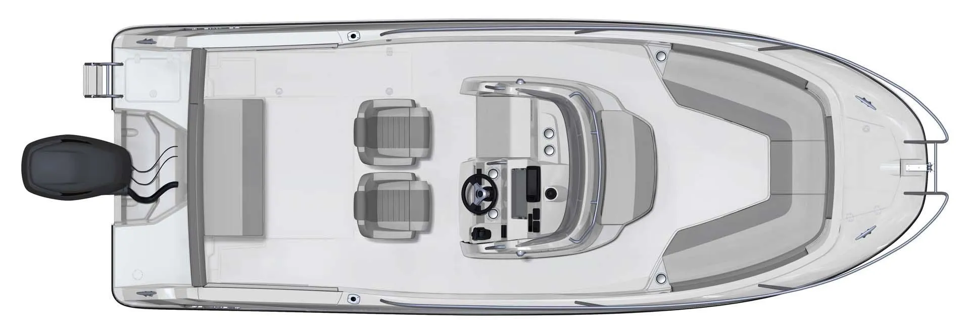 Explore Split on a 7.5m Rental Jeanneau Cap Camarat 7.5