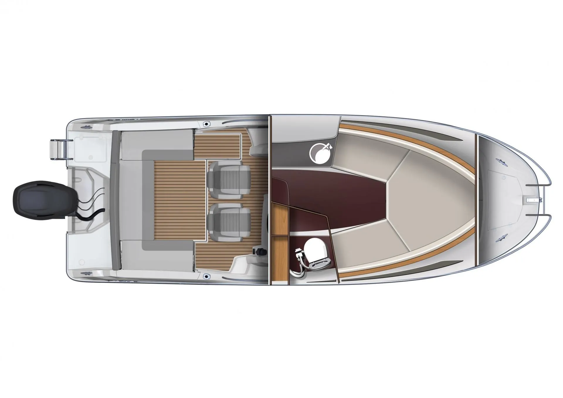 Charter a 7.75m Motor Boat Jeanneau Cap Camarat 7.5 in Biograd na Moru