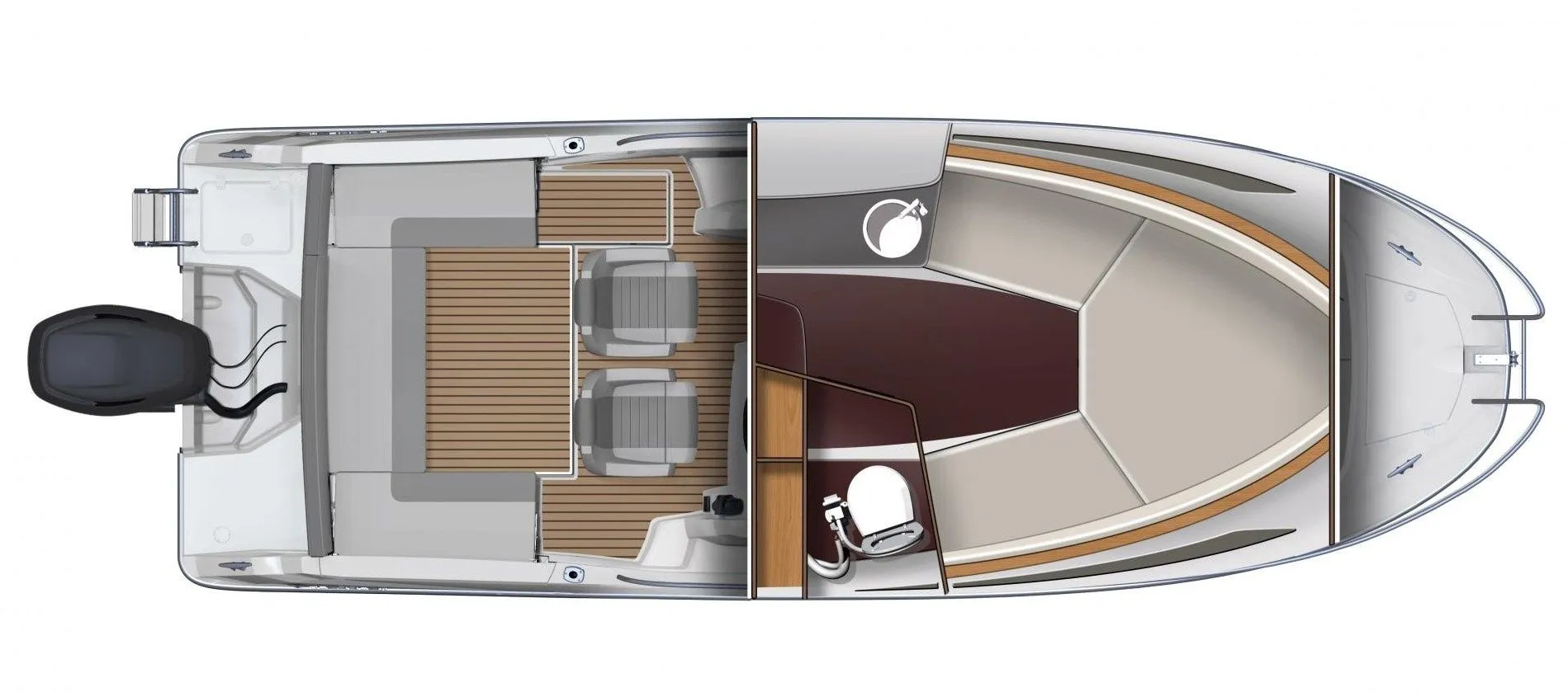 Charter a 7.42m Motor Boat Jeanneau Cap Camarat 7.5 in Pula